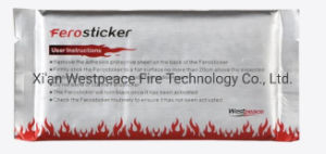 10x5 cm brandsticker zelfstandig brandbestrijdingsapparaat met 6 jaar levensduur